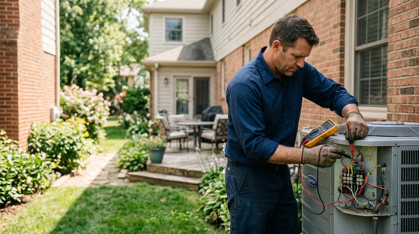 HVAC technician working near Frazier Park, CA